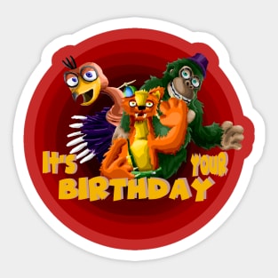 It's Your Birthday logo Sticker